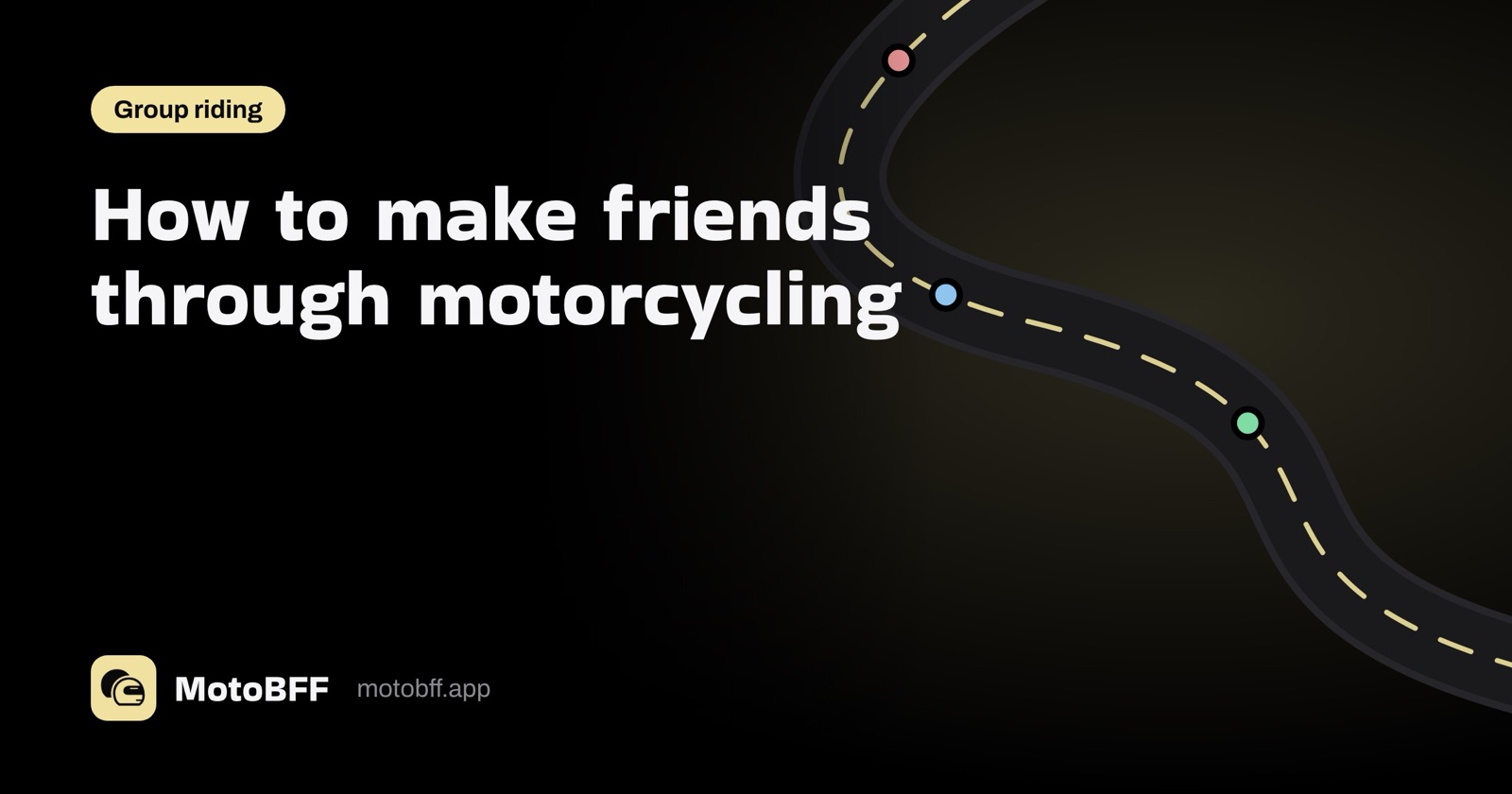 How to make friends through motorcycling
