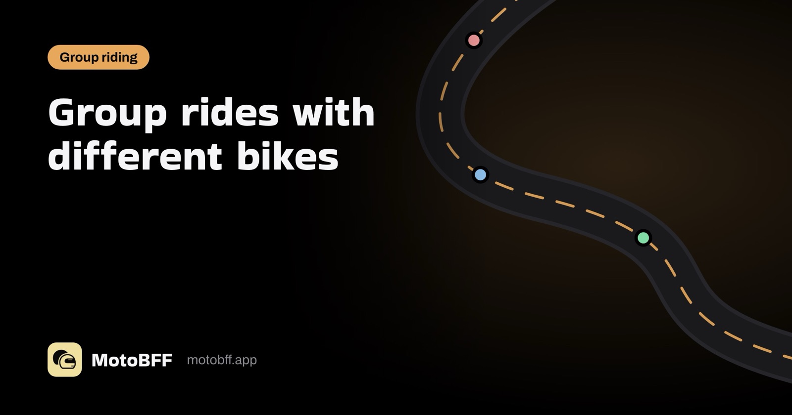 Group rides with different bikes: fuel range, pace and roads