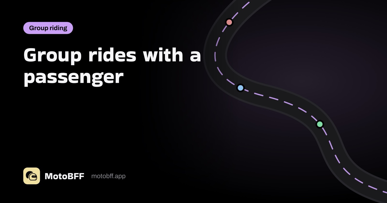 Group rides with a passenger: how to bring a pillion