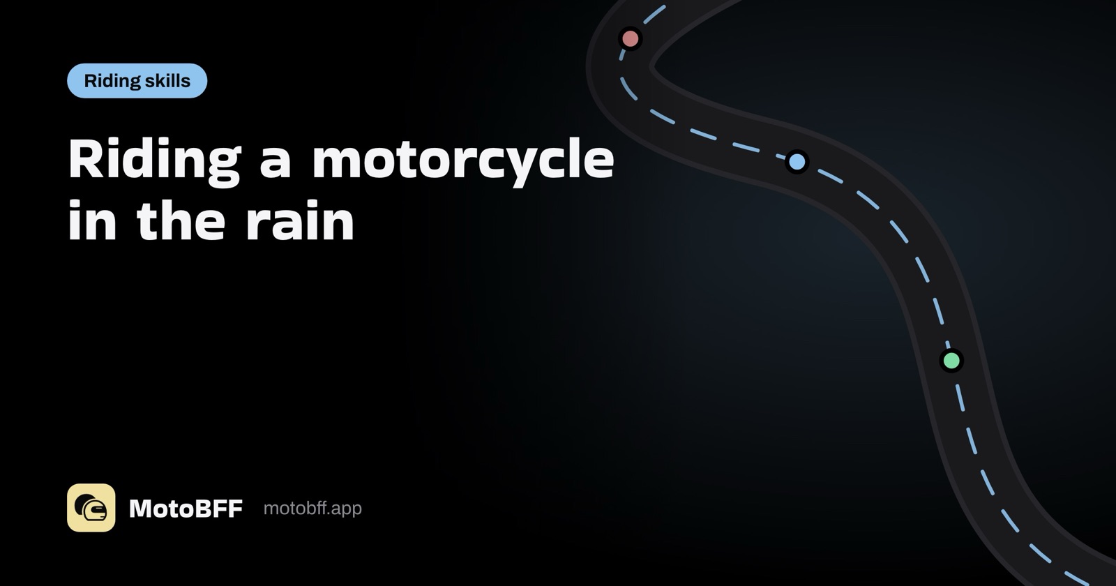 How to ride a motorcycle in the rain