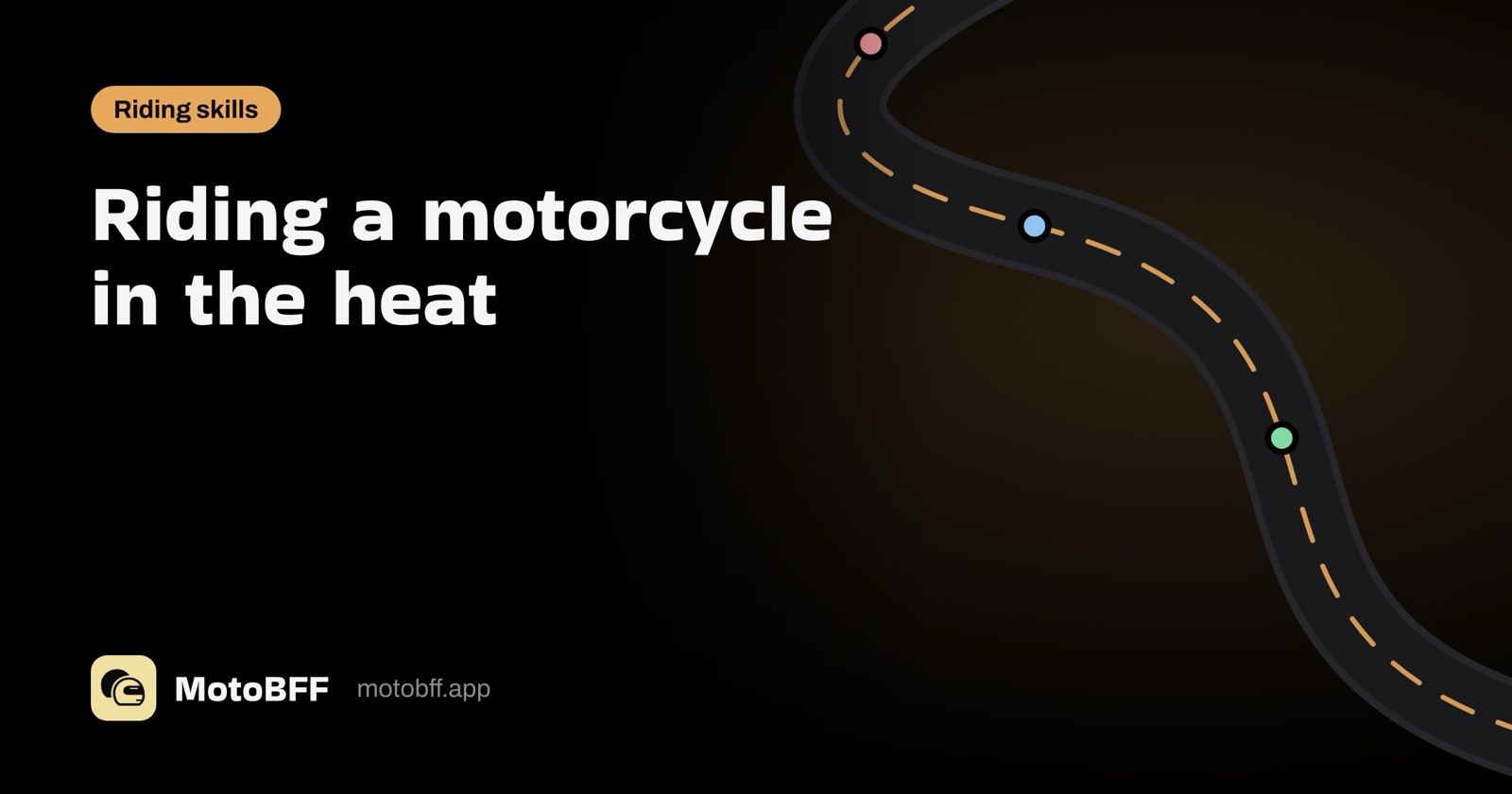How to ride a motorcycle in the heat