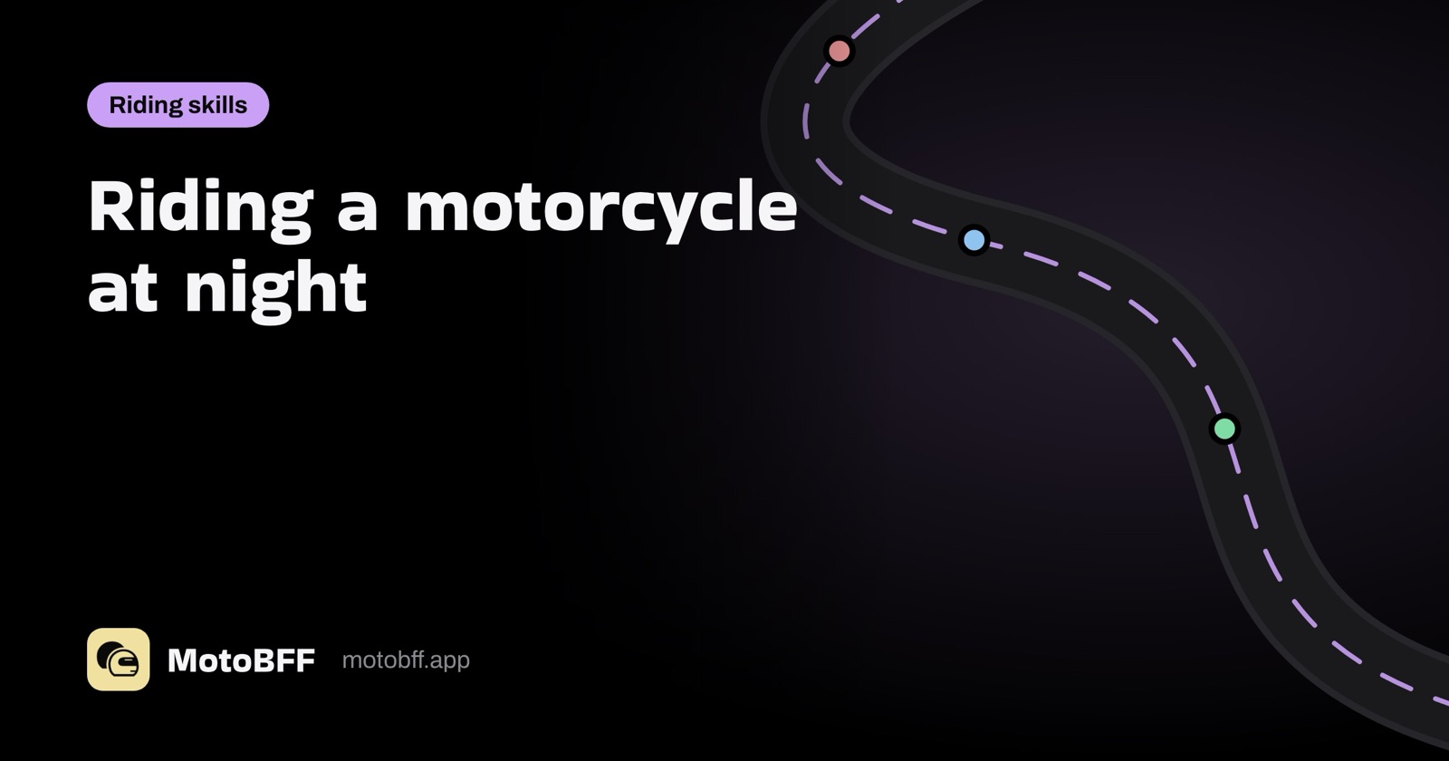 How to ride a motorcycle at night