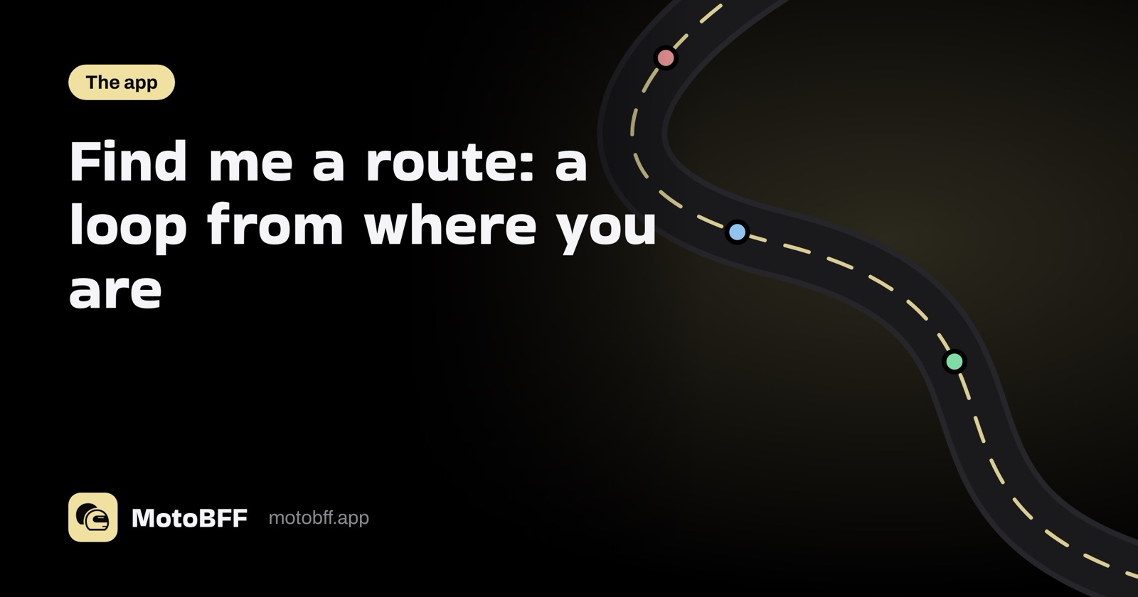 Find me a route: how MotoBFF builds a loop from where you are