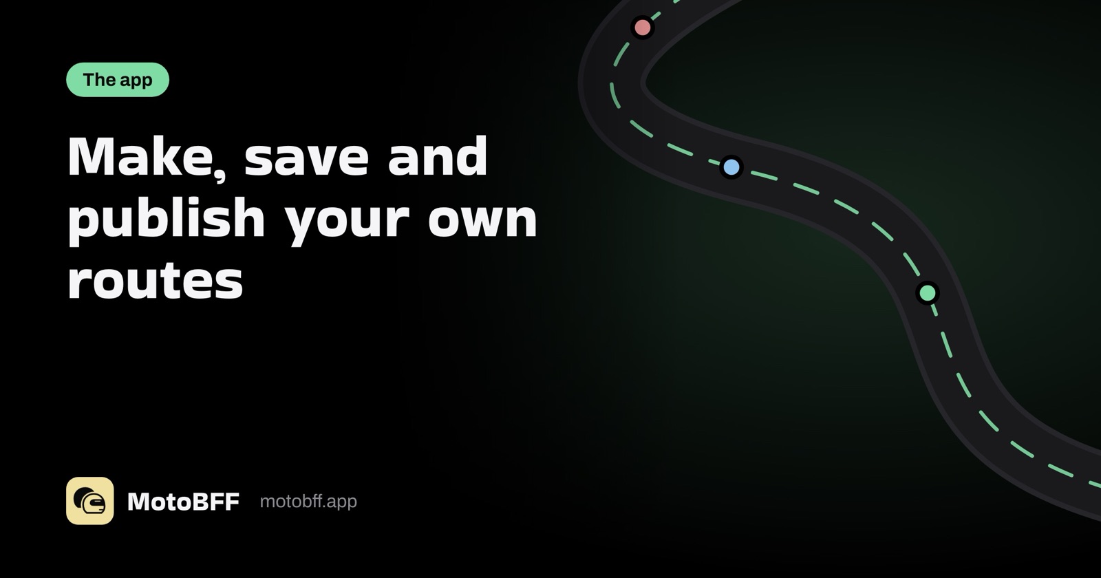 Make your own route, publish it, and let riders rate it
