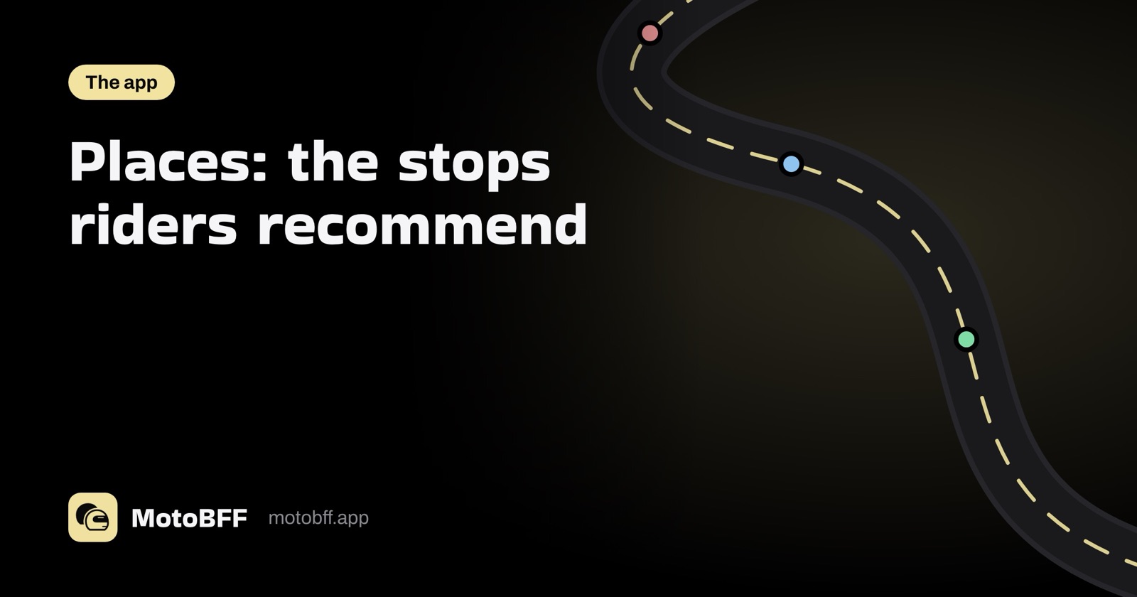 Places on MotoBFF: the stops riders recommend