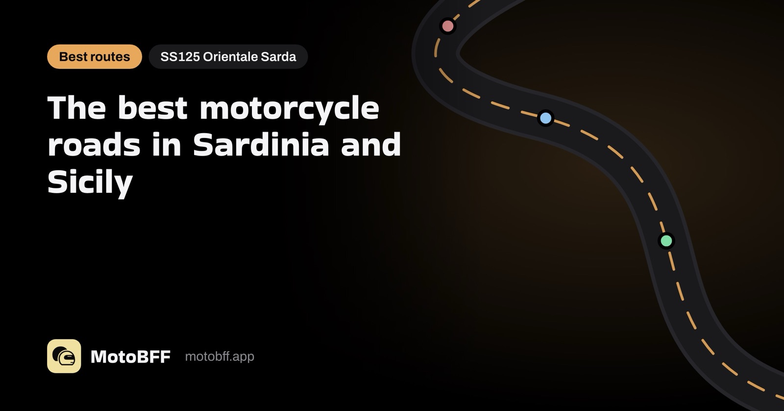 The best motorcycle roads in Sardinia and Sicily