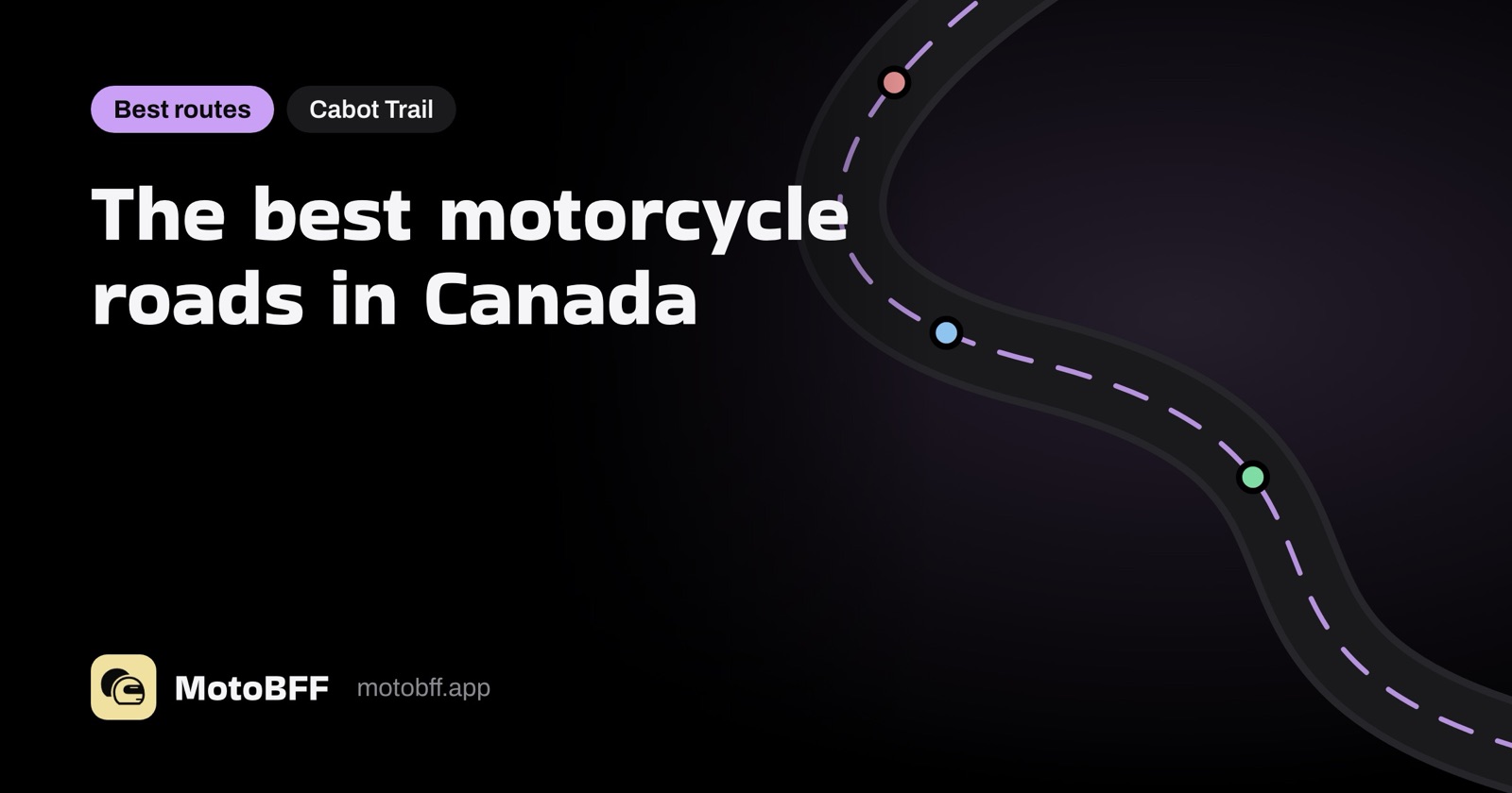 The best motorcycle roads in Canada
